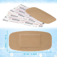 Caixa com 50 Bandagens Extra Grandes de Tecido Flexível, Tiras de 5 cm x 10 cm (50/Caixa) XL