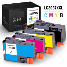 Paquete de 4 cartuchos de tinta de alto rendimiento compatibles con Brother LC3037