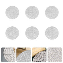 Lot de 6 sous-verres creux en PVC pour tasses et vaisselle