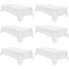 Gelbe rechteckige Tischdecke aus Polyester, 90 x 132 Zoll (2er-Pack)