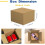Pacote com 30 caixas de papelão ondulado marrom de 15x15x10 cm (6x6x4 polegadas) para embalagem, envio postal, mudanças e uso comercial. 2
