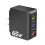 Γρήγορος φορτιστής 65W 6 σε 1 με θύρες USB-C και USB-A, φόρτιση φορητού υπολογιστή 65W Type-C, 1