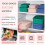 Ensemble de 3 boîtes de conservation alimentaire en silicone – Hermétiques, 5