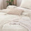 Boho effen dekbedovertrekset California King 4