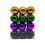 Halloween Ball Ornaments White Orange Green Ghost 24 pcs 2