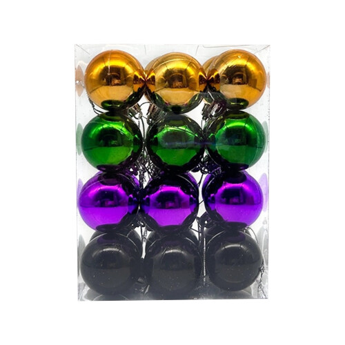 Halloween Ball Ornaments White Orange Green Ghost 24 pcs 1