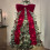 White Velvet Christmas Bow for Tree Topper 6FT 7