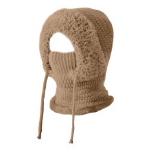 1er-Pack Damen-Beanie, 3-in-1-Beanie mit Schal und Maske, winddicht, warm, ideal für Pendler, Wanderer und Skifahrer, Khaki