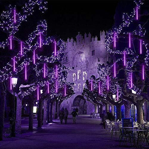Ηλιακά φώτα βροχής μετεωριτών, 30cm10-Tube360LED με τηλεχειριστήριο, φώτα που πέφτουν σε 1