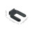 Gummi-Möbelrollenstopper, 6,5 cm, Schwarz, 4er-Pack 2