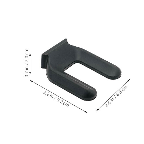 Gummi-Möbelrollenstopper, 6,5 cm, Schwarz, 4er-Pack 1