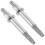 Chainsaw Accessories Hexagonal Silver Abrasive Grinding Stone 2Pcs 5.8X1.0X1.0Cm 7