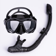 Professional Snorkel Set with Tempered Lenses, Leak-Proof – Compatible with All Standard Masks