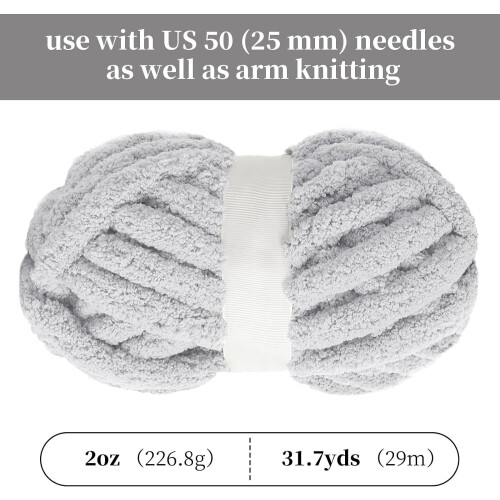 Grovt chenillegarn 27 yards 8 oz