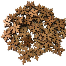 100 stk. julesnefnugformet design gør-det-selv træknapper til scrapbooking, 18 mm