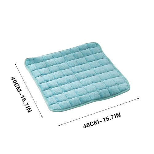 Almofadas de algodão para cadeiras de cozinha, almofada de 40 cm (15,74 polegadas) para mesa e cadeira de jantar, almofada para escritório, 2