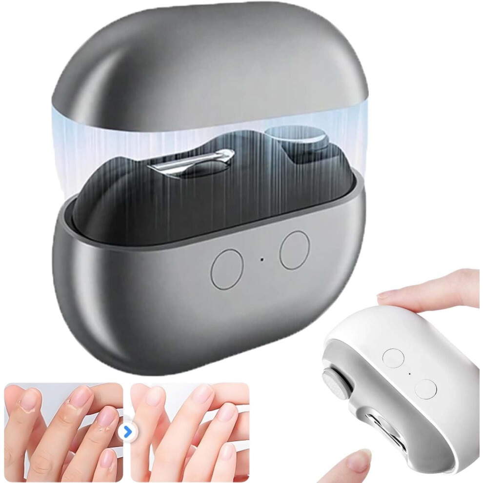 Light Upgraded Fanyil Easy Clip Electric Toe Nail Clippers, 3-In-1 With Led Painless For Arthritis/Low Vision/Kids/Seniors, Compatible With Us