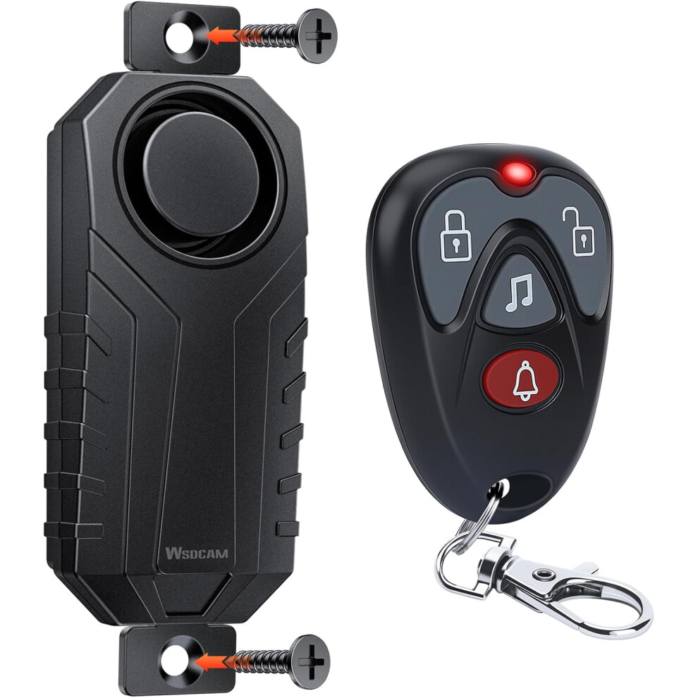 Screw-Mounted Trailer Anti-Theft Alarm, 113Db, 7-Level Sensitivity, Ip65 Waterproof, 130Ft Remote Â Compatible With Truck Tool Box, Rooftop Cargo & 9313598862440