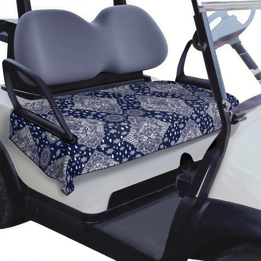 Functional Golf Cart Seat Cover 51" X 31", Practical Microfiber Towel Blanket For Ezgo, Club Car, Yamaha 9313598862716