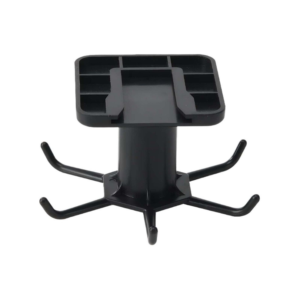 2Pcs Under Cabinet Hooks 360 Rotating Spacesaving Adhesive Kitchen Utensil Hanger Black 9771547168317