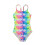 Μαγιό για κορίτσια, μέγεθος 11-12, ολόσωμο μαγιό tie-dye, μεγάλα παιδικά μαγιό σε 1