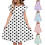 Robe d'été décontractée à manches à volants pour filles (5-14 ans) 1