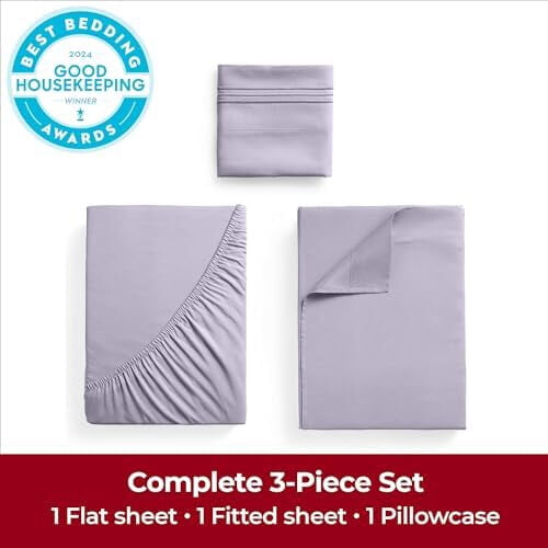 Σετ σεντόνια Twin XL – 3 τεμάχια Iconic Collection, Πολυτελές ξενοδοχείο, Δροσερά & απαλά, 1