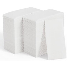 Paquet de 600 serviettes en papier blanc double épaisseur