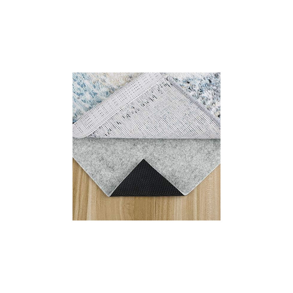 Non-Slip Rug Pad 5X8 Ft, 4/25" Felt-Rubber Gripper For Hardwood, Laminate, Tile, Stone, Vinyl, Wood & Carpet Â Compatible With Area Rugs 9496895900326