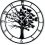 Tree of Life Vægur 20 tommer sort metal lydløst 1