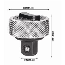 Iron Case Mini-skraldnøglesæt (1/4", 3/8", 1/2") – 72-tænders kulstofstål, riflet greb, bærbar til bil og hardware, multidrev inkluderet