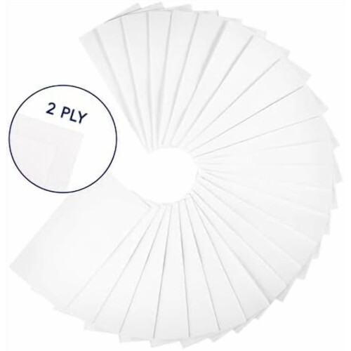 Pacote com 600 guardanapos de papel branco de 2 camadas 2