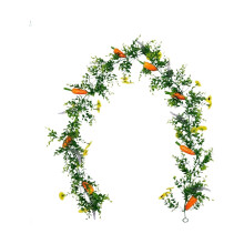 Paasslinger 180 cm, kunstgroen met wortels