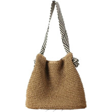 Stråstrandtaske Vintage Hobo-tasker Crossbody-pung Skuldertaske Tote-taske Kvinder Rejse Arbejde Knude Sommerstrandtaske2024