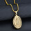 Colar com pingente da Virgem Maria de Guadalupe em ouro 5