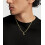 Colar com Pingente da Inicial AZ para Homens, Banhado a Ouro 18K, Corrente Cubana de 4mm e 50cm (20 polegadas), Joia para Presente 6
