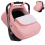 Housse de siège auto bébé rose Cold Shield avec fenêtre zippée 1