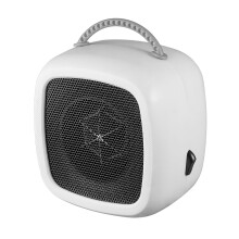 MOQIN Mini Electric Space Heater 600W, Portable with Handle, Fast Heating, Thermostat & Tip-Over Protection – Compatible with Office/Bedroom/Under