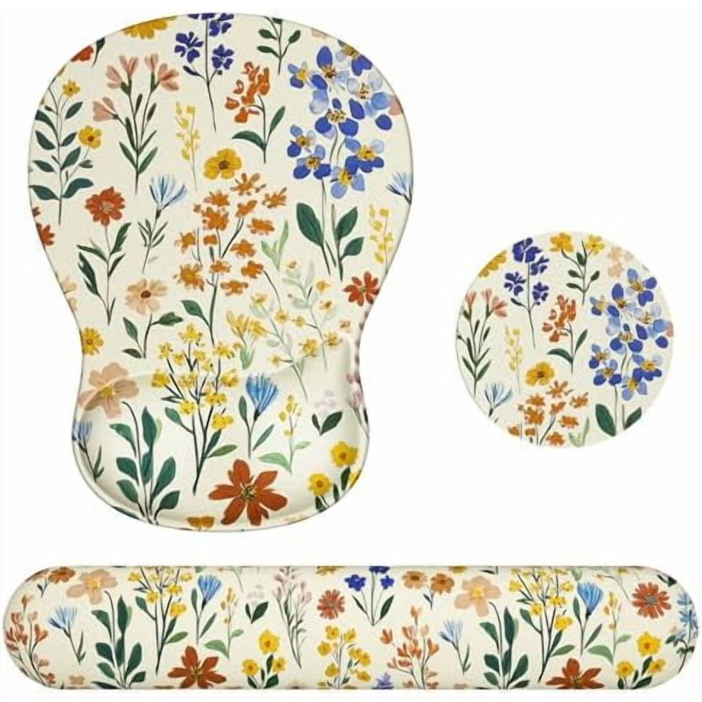 Ergonomic Keyboard Wrist Rest Set With Memory Foam Mouse 9097180099154
