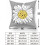 Grå & Blå Daisy Örngott 40x40 cm Set med 2 3