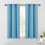 Rideaux occultants bleu sarcelle 34 x 60 po à œillets 1