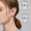 Earring Backs Locking Earring Backs for Studs 925 Sterling Silver Earring Backs Lifters Replacement Earring Backs Butterfly Clasp for Studs 5