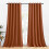 Burnt Orange Blackout Curtains Microfiber Thermal 2 Panels 1