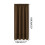 Blackout Curtains Brown 63 x 42 Inch Silk Look Polyester 2