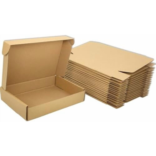 Cutii de transport maro, 28x20x5 cm, pachet de 25