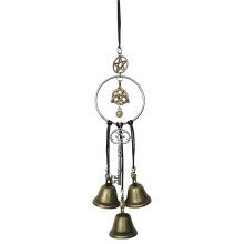 Clochettes de sorcière artisanales pour la protection de la maison, clochette de porte style bohème, carillon en laiton pour la décoration