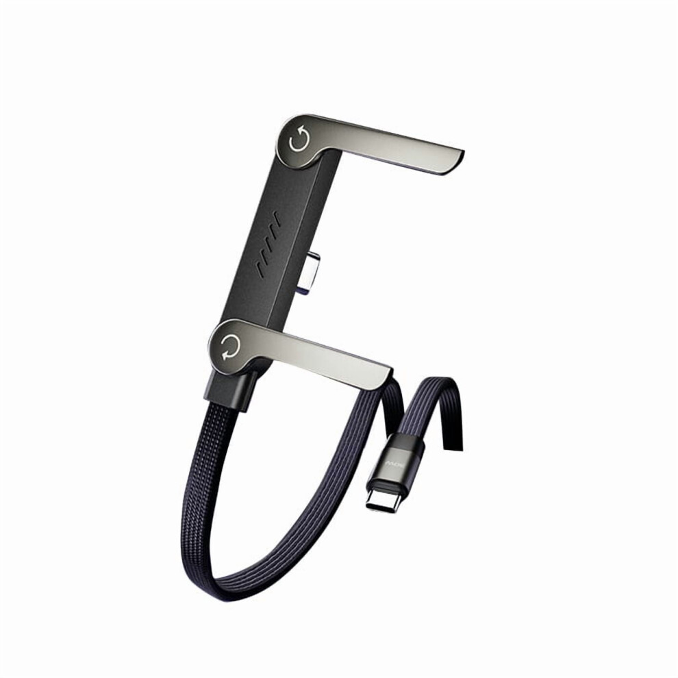 2-In-1 Invisible Holder Charger Cable With Stand, 240W Fast Charging, 5Ft Type-C, Built-In Folding Stand, Compatible With Iphone 9448990323418