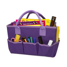 Geantă mare de depozitare pentru artizanat, cu 6 buzunare, pentru scrapbooking, cusut, organizator cu mânere pentru călătorii, utilizare zilnică