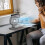 Ventilateur de bureau USB avec affichage numérique, fixation murale 8 pouces 2