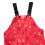 Calça de chuva infantil e macacão softshell – Macacão corta-vento sem mangas com bolsos, vermelho 6